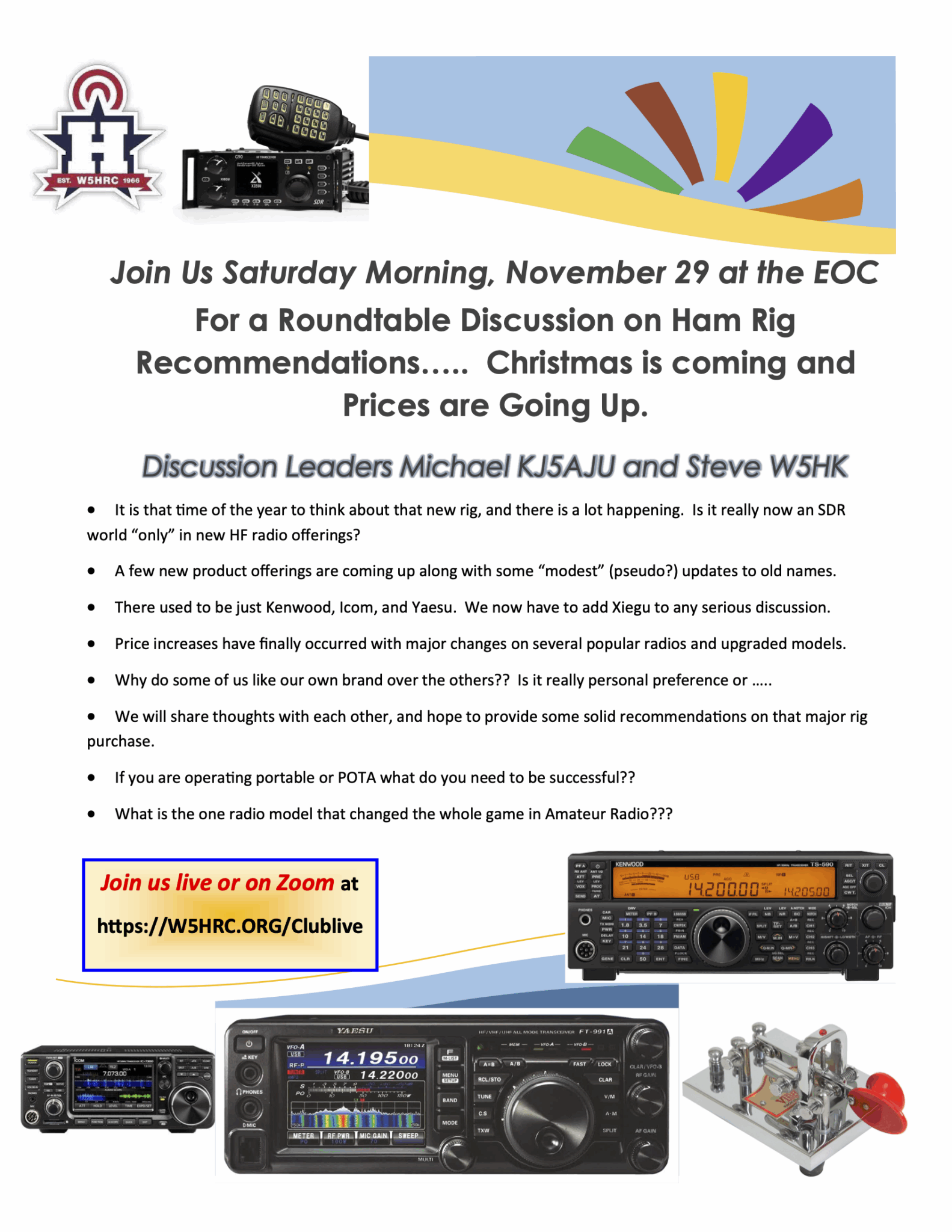 November 2025 Tech Talk – Ham Rig Recommendations – Hurst Amateur Radio ...